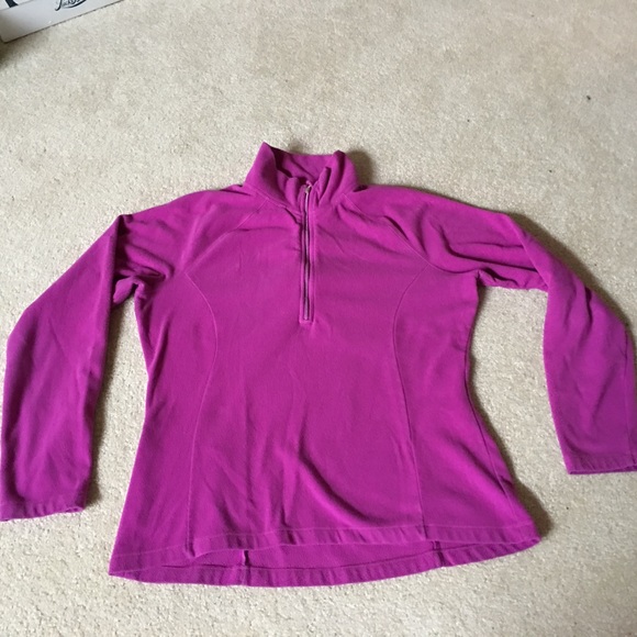 Lucy Tops - Lucy hot pink 1/4 zip fleece - medium